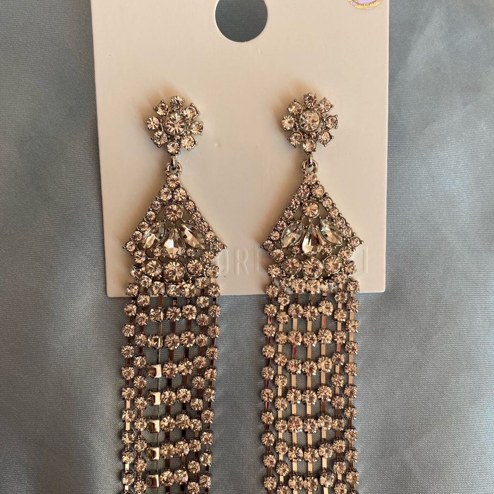 Crystal Chandelier Costume Earrings - NWT
